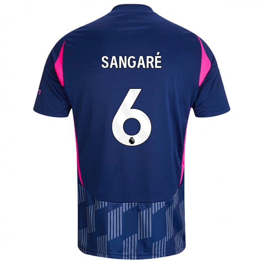 Danxen Niño Camiseta Ibrahim Sangaré #6 Azul Real Rosa 2ª Equipación 2024/25 La Camisa México