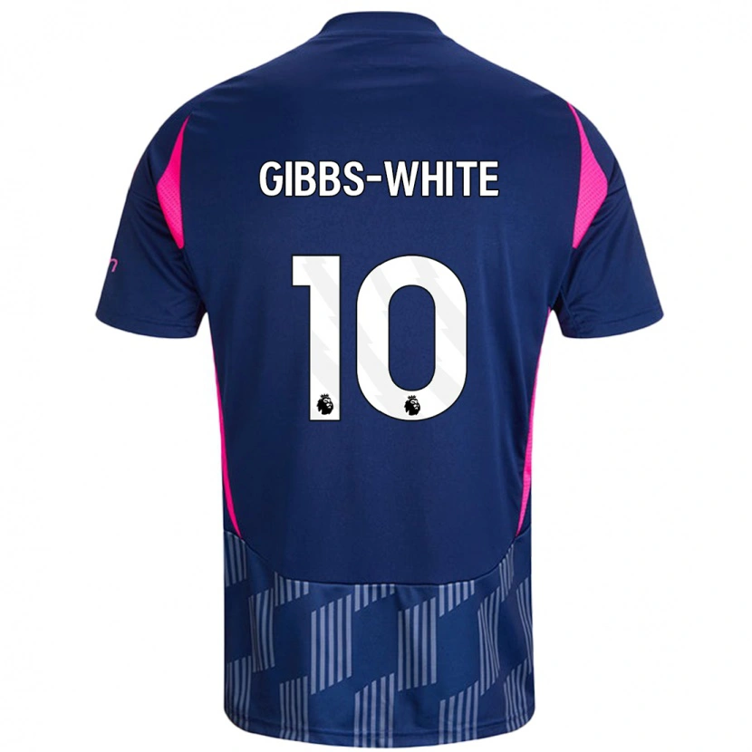 Danxen Niño Camiseta Morgan Gibbs-White #10 Azul Real Rosa 2ª Equipación 2024/25 La Camisa México