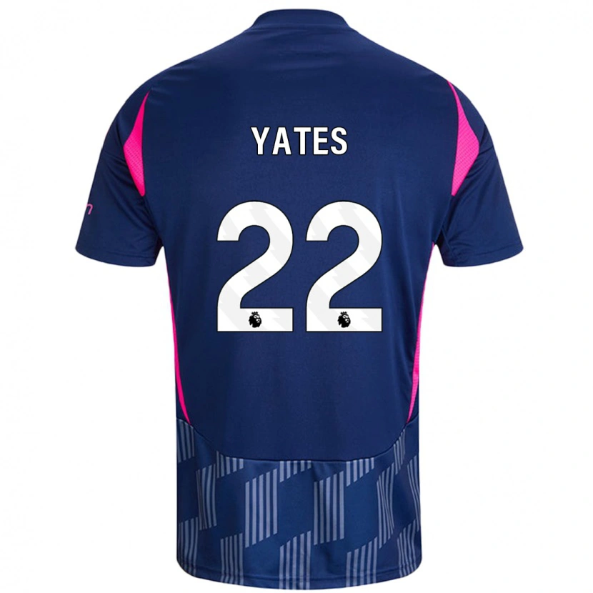 Danxen Niño Camiseta Ryan Yates #22 Azul Real Rosa 2ª Equipación 2024/25 La Camisa México