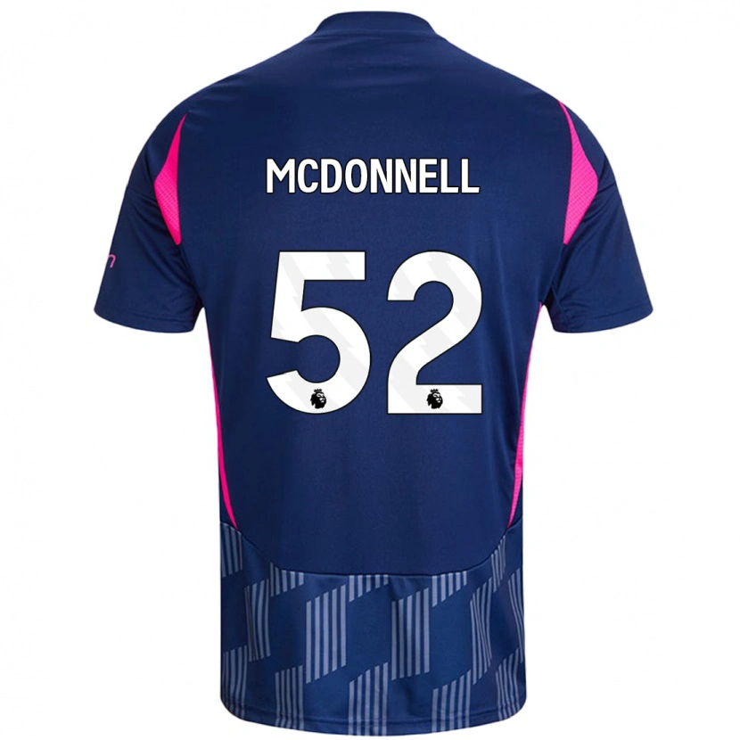 Danxen Niño Camiseta Jamie Mcdonnell #52 Azul Real Rosa 2ª Equipación 2024/25 La Camisa México