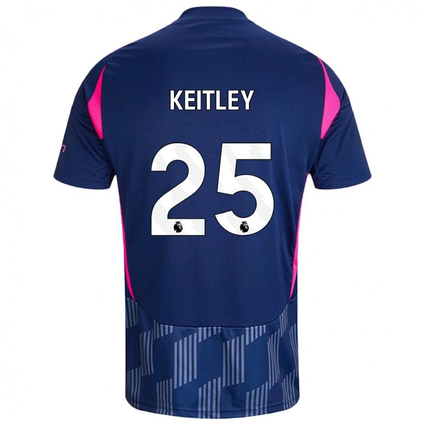 Danxen Niño Camiseta Alice Keitley #25 Azul Real Rosa 2ª Equipación 2024/25 La Camisa México