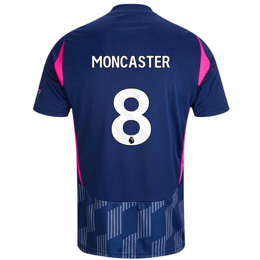Danxen Niño Camiseta Mai Moncaster #8 Azul Real Rosa 2ª Equipación 2024/25 La Camisa México