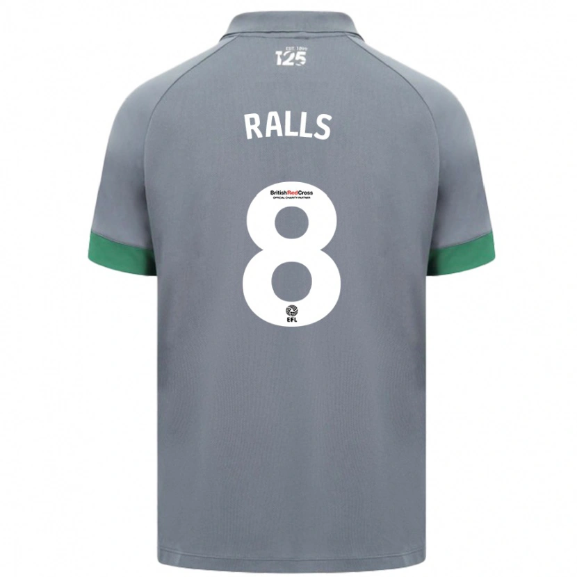 Danxen Niño Camiseta Joe Ralls #8 Gris Oscuro 2ª Equipación 2024/25 La Camisa México