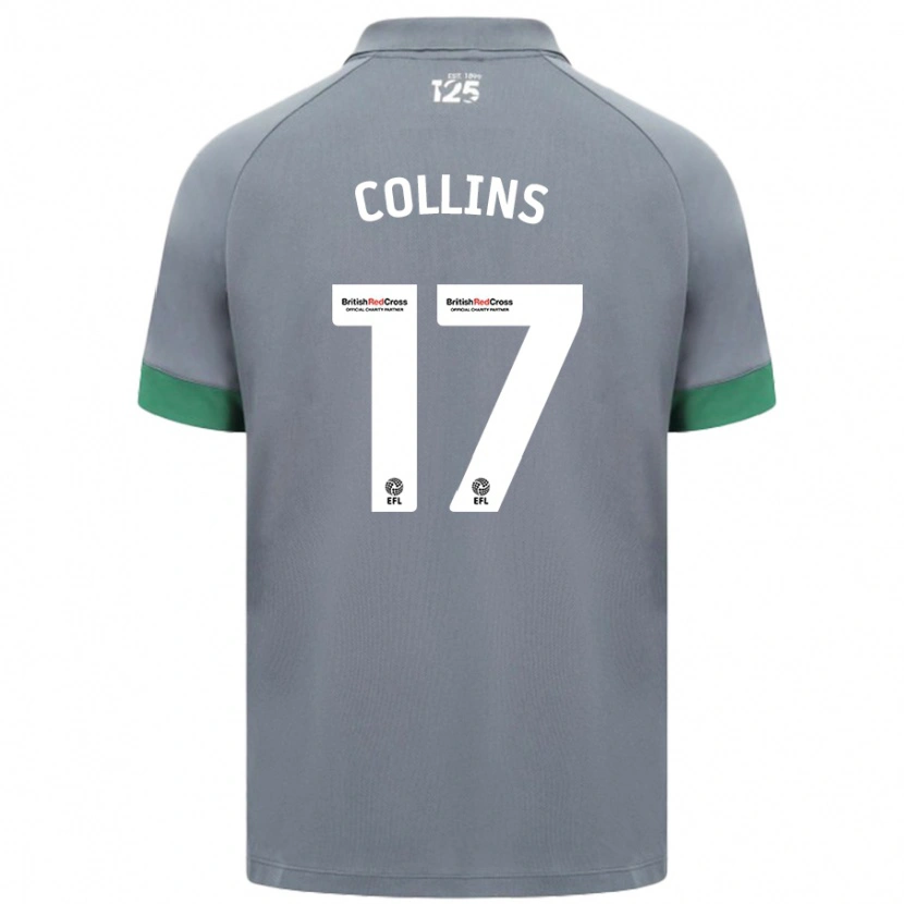 Danxen Niño Camiseta Jamilu Collins #17 Gris Oscuro 2ª Equipación 2024/25 La Camisa México