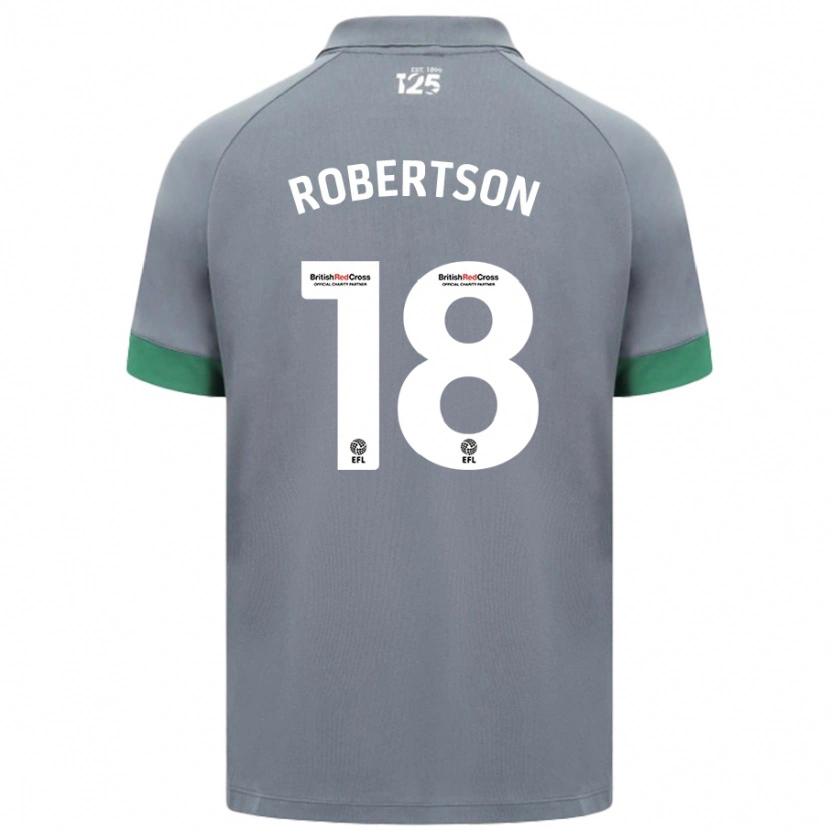 Danxen Niño Camiseta Alex Robertson #18 Gris Oscuro 2ª Equipación 2024/25 La Camisa México