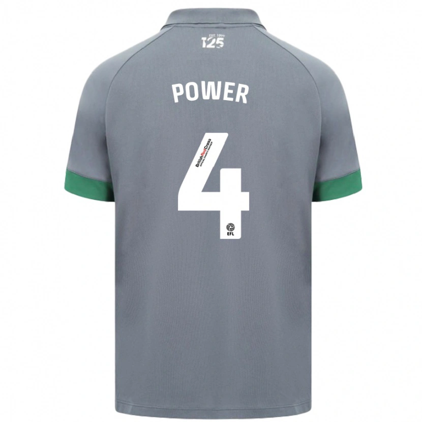 Danxen Niño Camiseta Hannah Power #4 Gris Oscuro 2ª Equipación 2024/25 La Camisa México