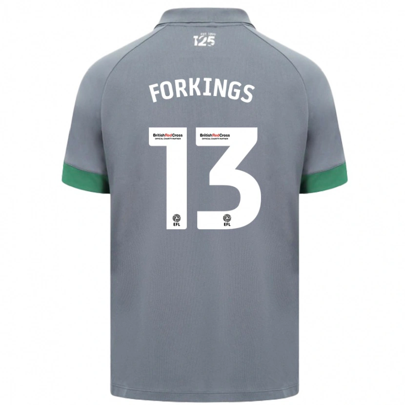 Danxen Niño Camiseta Amelia Forkings #13 Gris Oscuro 2ª Equipación 2024/25 La Camisa México