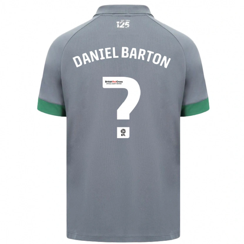 Danxen Niño Camiseta Daniel Barton #0 Gris Oscuro 2ª Equipación 2024/25 La Camisa México