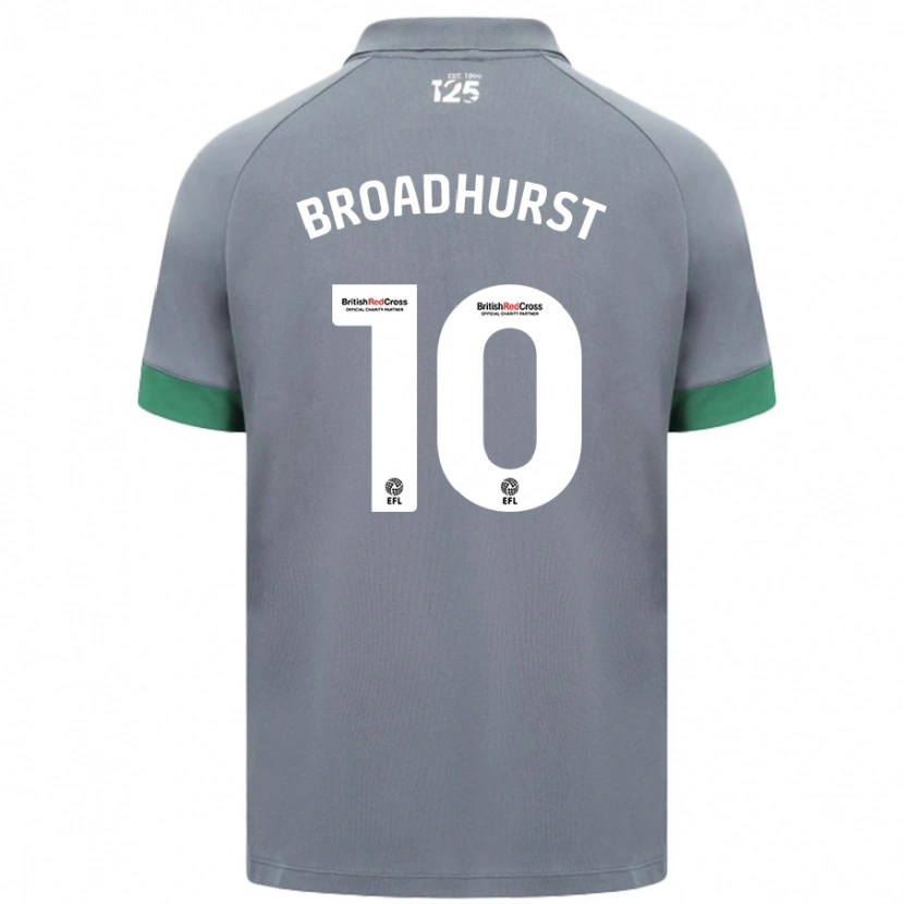 Danxen Niño Camiseta Danielle Broadhurst #10 Gris Oscuro 2ª Equipación 2024/25 La Camisa México