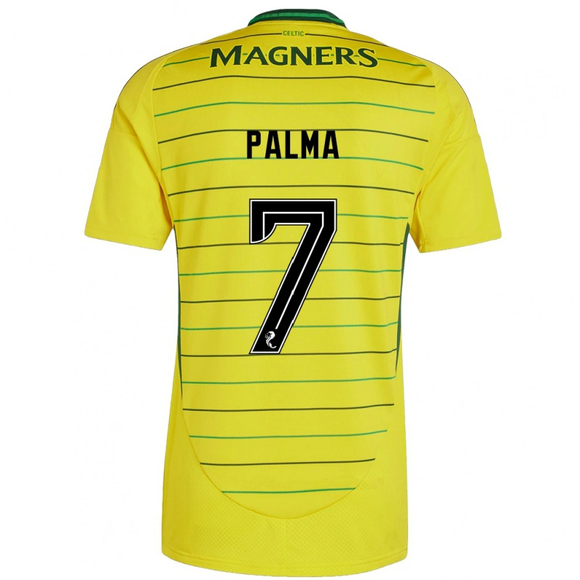 Danxen Niño Camiseta Luis Palma #7 Amarillo 2ª Equipación 2024/25 La Camisa México