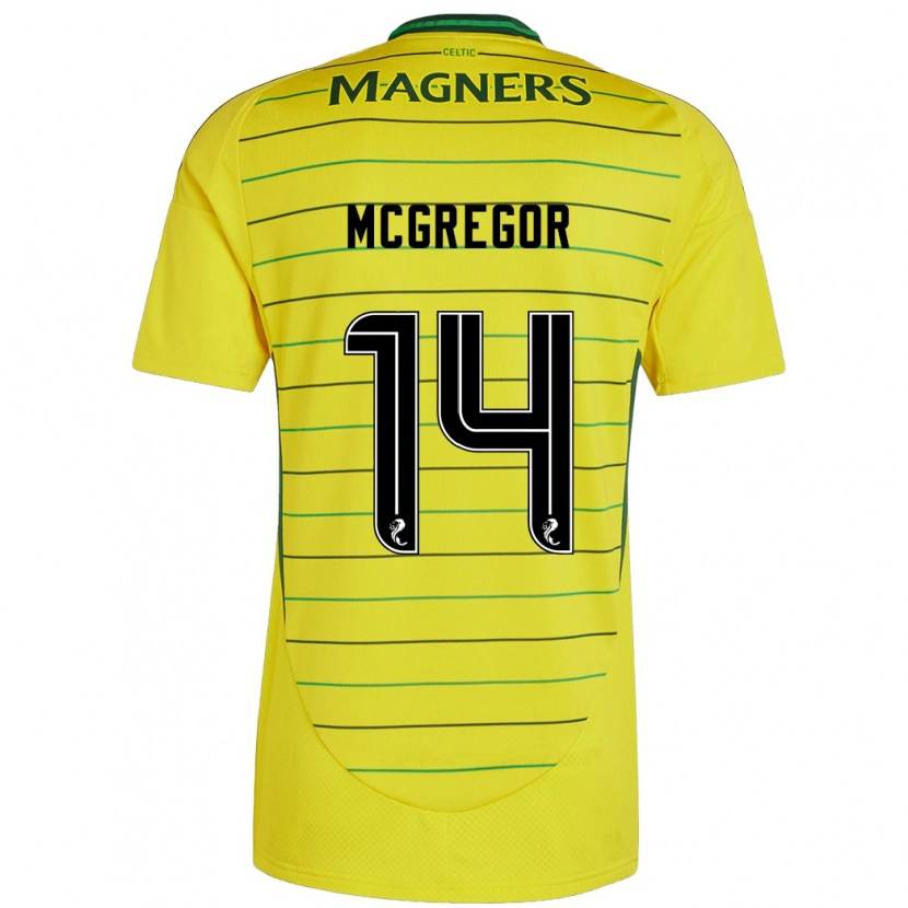 Danxen Niño Camiseta Shannon Mcgregor #14 Amarillo 2ª Equipación 2024/25 La Camisa México