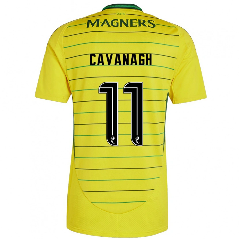 Danxen Niño Camiseta Colette Cavanagh #11 Amarillo 2ª Equipación 2024/25 La Camisa México