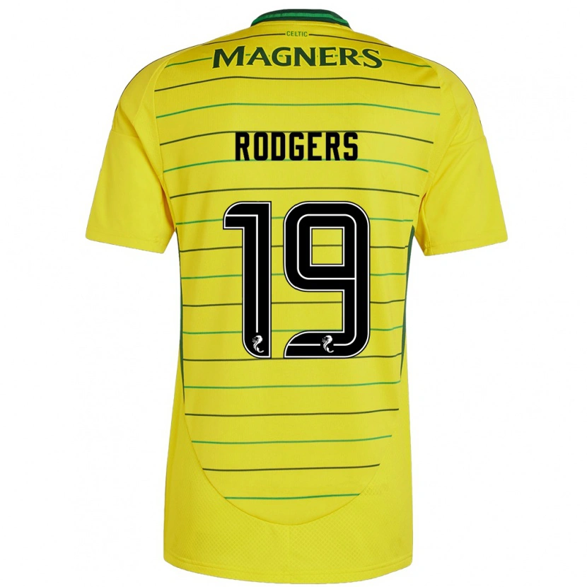 Danxen Niño Camiseta Lisa Rodgers #19 Amarillo 2ª Equipación 2024/25 La Camisa México