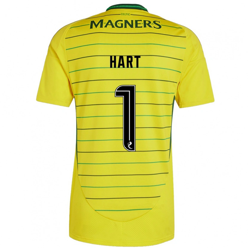 Danxen Niño Camiseta Joe Hart #1 Amarillo 2ª Equipación 2024/25 La Camisa México