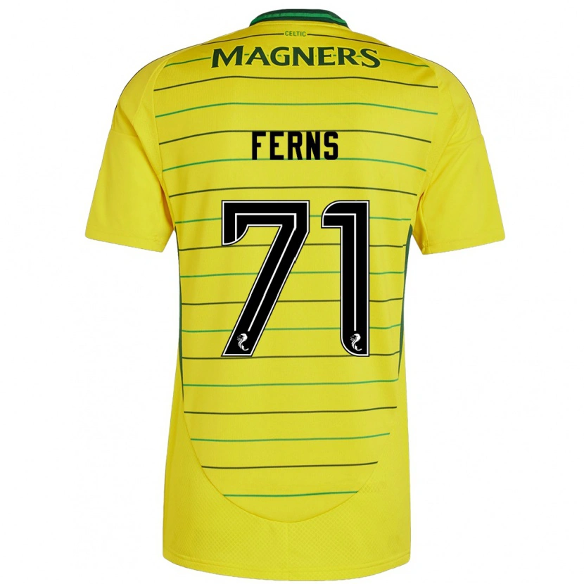 Danxen Niño Camiseta Abbie Ferns #71 Amarillo 2ª Equipación 2024/25 La Camisa México