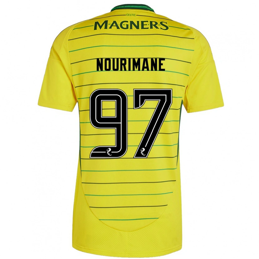 Danxen Niño Camiseta Addi Nourimane #97 Amarillo 2ª Equipación 2024/25 La Camisa México
