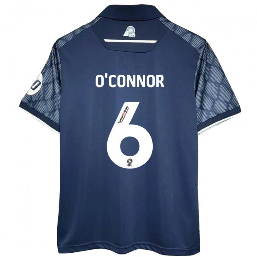 Danxen Niño Camiseta Thomas O'connor #6 Negro 2ª Equipación 2024/25 La Camisa México