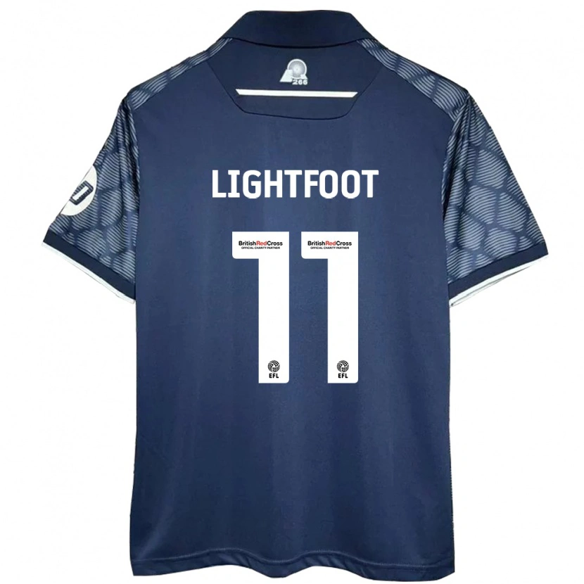 Danxen Niño Camiseta Amber Lightfoot #11 Negro 2ª Equipación 2024/25 La Camisa México
