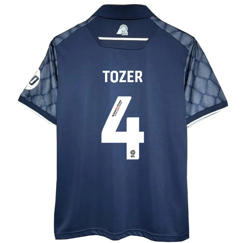 Danxen Niño Camiseta Ben Tozer #4 Negro 2ª Equipación 2024/25 La Camisa México