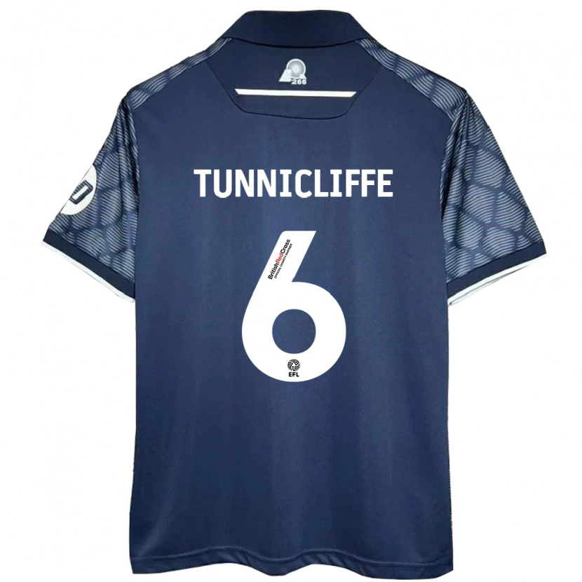 Danxen Niño Camiseta Jordan Tunnicliffe #6 Negro 2ª Equipación 2024/25 La Camisa México