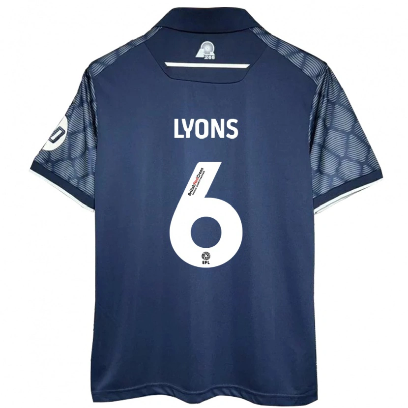 Danxen Niño Camiseta Lauryn Lyons #6 Negro 2ª Equipación 2024/25 La Camisa México