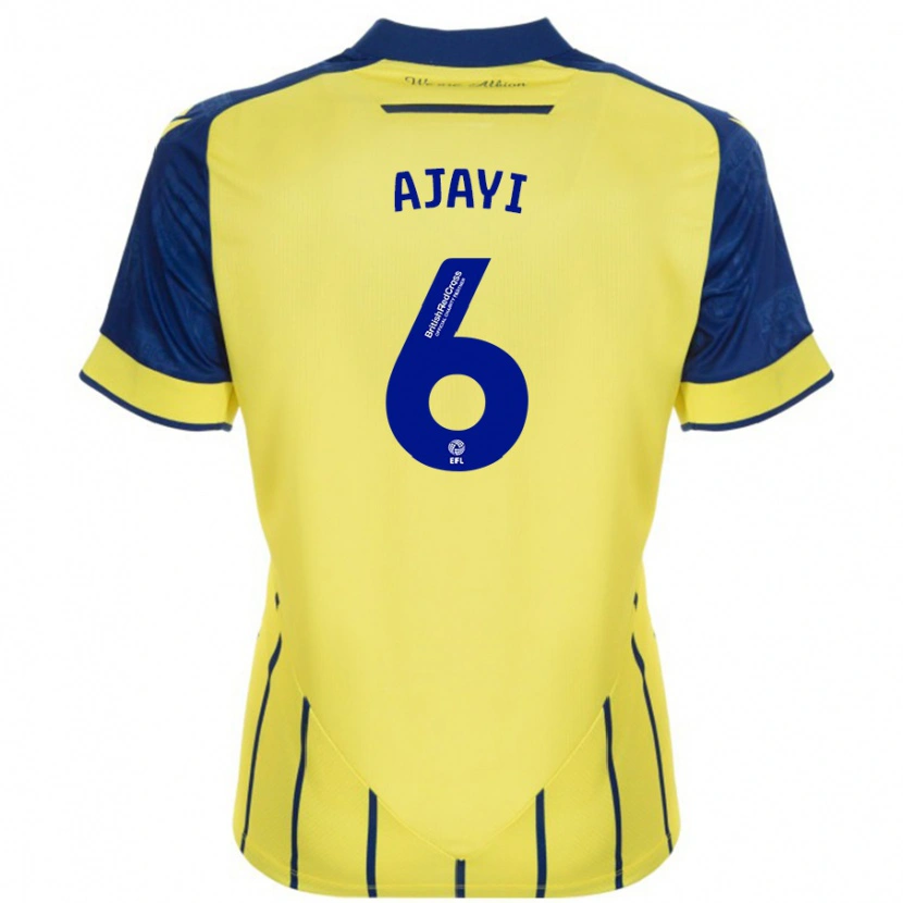 Danxen Niño Camiseta Semi Ajayi #6 Amarillo Azul 2ª Equipación 2024/25 La Camisa México