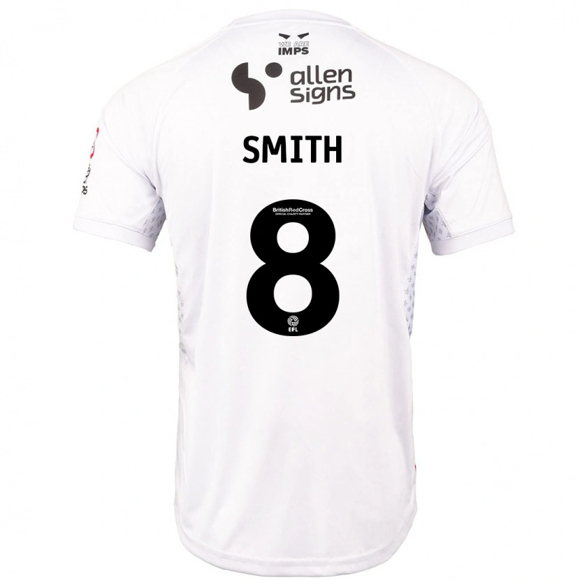 Danxen Niño Camiseta Alistair Smith #8 Rojo Blanco 2ª Equipación 2024/25 La Camisa México