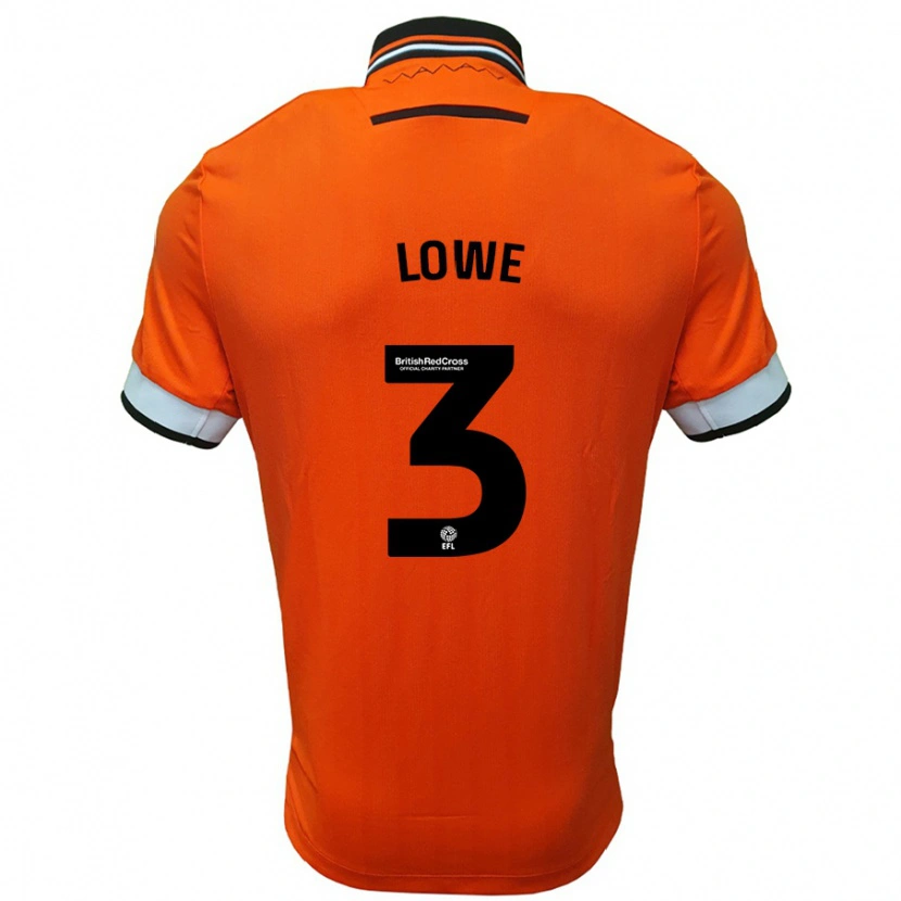 Danxen Niño Camiseta Max Lowe #3 Naranja Blanco 2ª Equipación 2024/25 La Camisa México