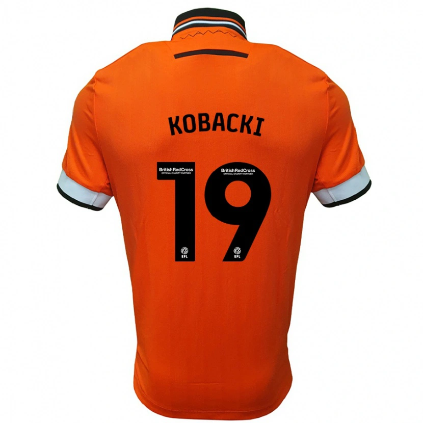 Danxen Niño Camiseta Olaf Kobacki #19 Naranja Blanco 2ª Equipación 2024/25 La Camisa México