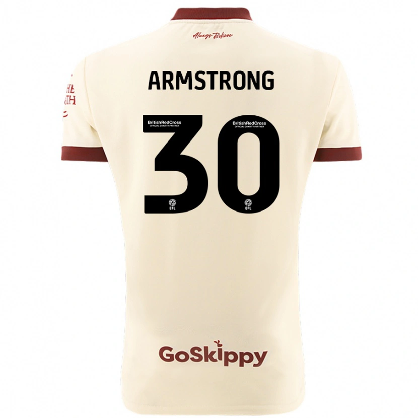 Danxen Niño Camiseta Sinclair Armstrong #30 Crema Blanco 2ª Equipación 2024/25 La Camisa México