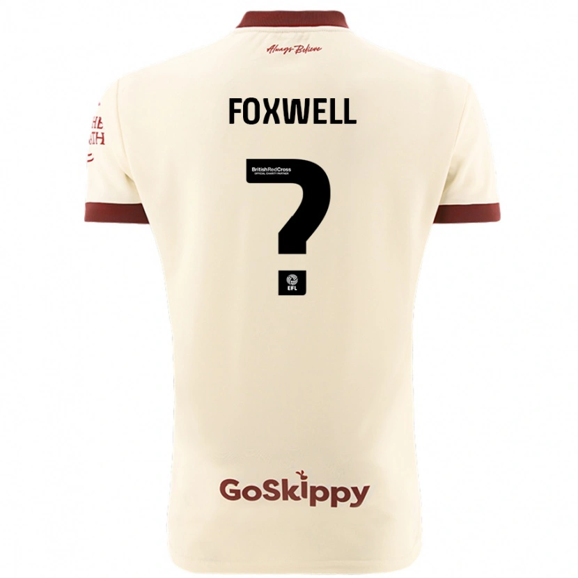 Danxen Niño Camiseta Jaiden Foxwell #0 Crema Blanco 2ª Equipación 2024/25 La Camisa México