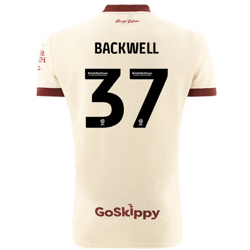 Danxen Niño Camiseta Tommy Backwell #37 Crema Blanco 2ª Equipación 2024/25 La Camisa México