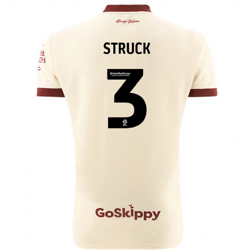 Danxen Niño Camiseta Sille Struck #3 Crema Blanco 2ª Equipación 2024/25 La Camisa México