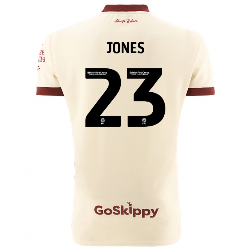 Danxen Niño Camiseta Carrie Jones #23 Crema Blanco 2ª Equipación 2024/25 La Camisa México