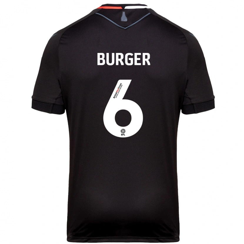 Danxen Niño Camiseta Wouter Burger #6 Negro 2ª Equipación 2024/25 La Camisa México