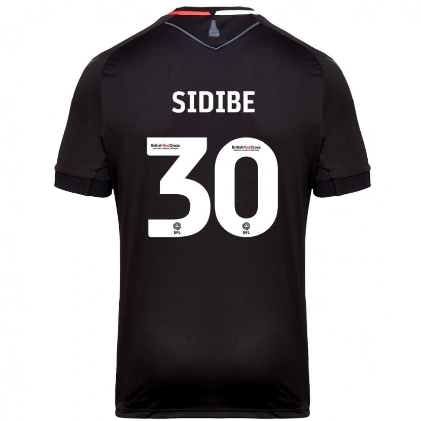 Danxen Niño Camiseta Souleymane Sidibe #30 Negro 2ª Equipación 2024/25 La Camisa México