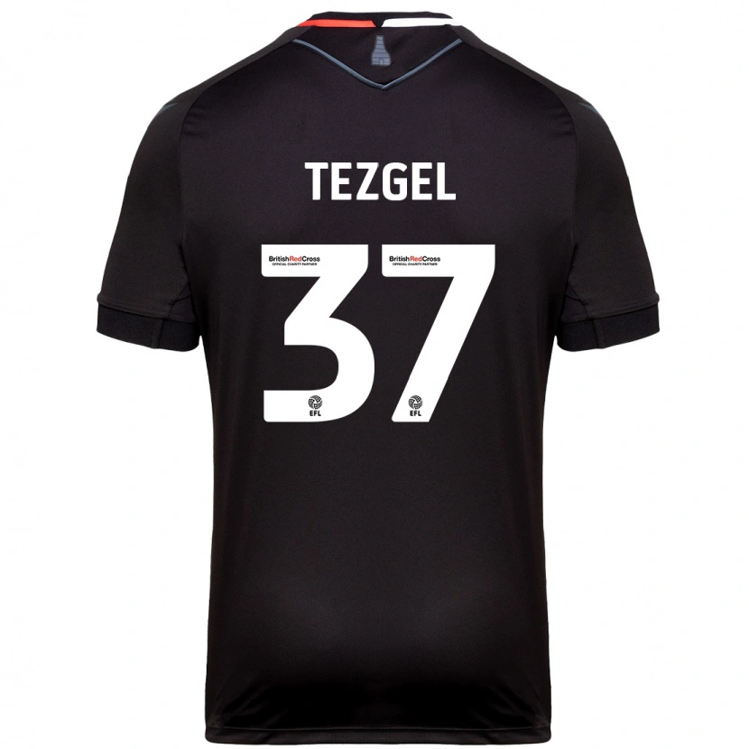 Danxen Niño Camiseta Emre Tezgel #37 Negro 2ª Equipación 2024/25 La Camisa México