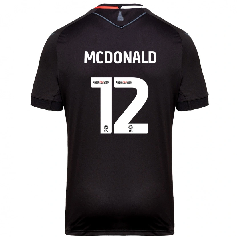 Danxen Niño Camiseta Kayleigh Mcdonald #12 Negro 2ª Equipación 2024/25 La Camisa México