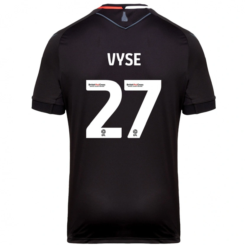 Danxen Niño Camiseta Ryah Vyse #27 Negro 2ª Equipación 2024/25 La Camisa México