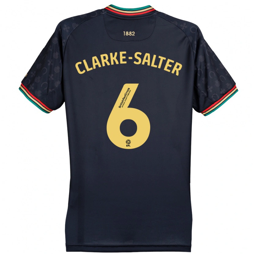 Danxen Niño Camiseta Jake Clarke-Salter #6 Azul Marino Oscuro 2ª Equipación 2024/25 La Camisa México