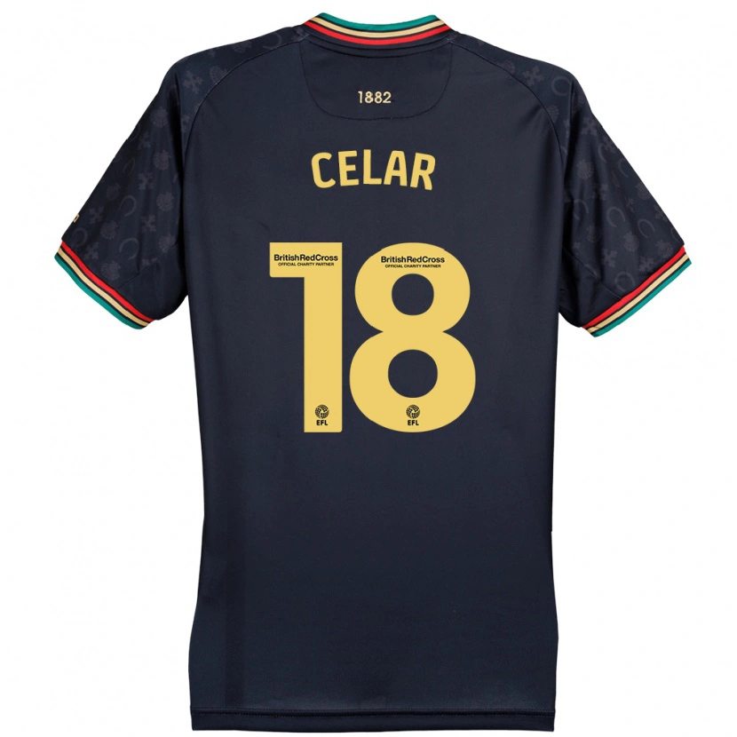 Danxen Niño Camiseta Zan Celar #18 Azul Marino Oscuro 2ª Equipación 2024/25 La Camisa México