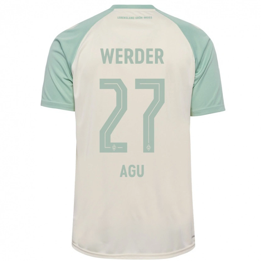 Danxen Niño Camiseta Felix Agu #27 Blanquecino Verde Claro 2ª Equipación 2024/25 La Camisa México
