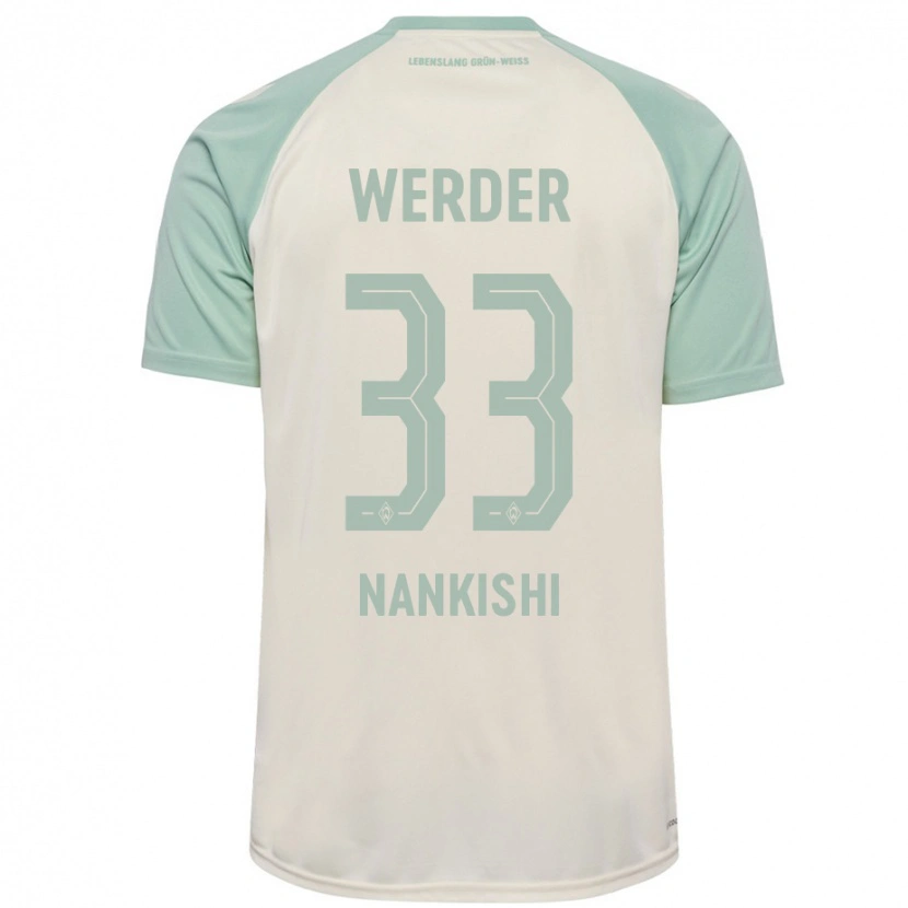 Danxen Niño Camiseta Abdenego Nankishi #33 Blanquecino Verde Claro 2ª Equipación 2024/25 La Camisa México