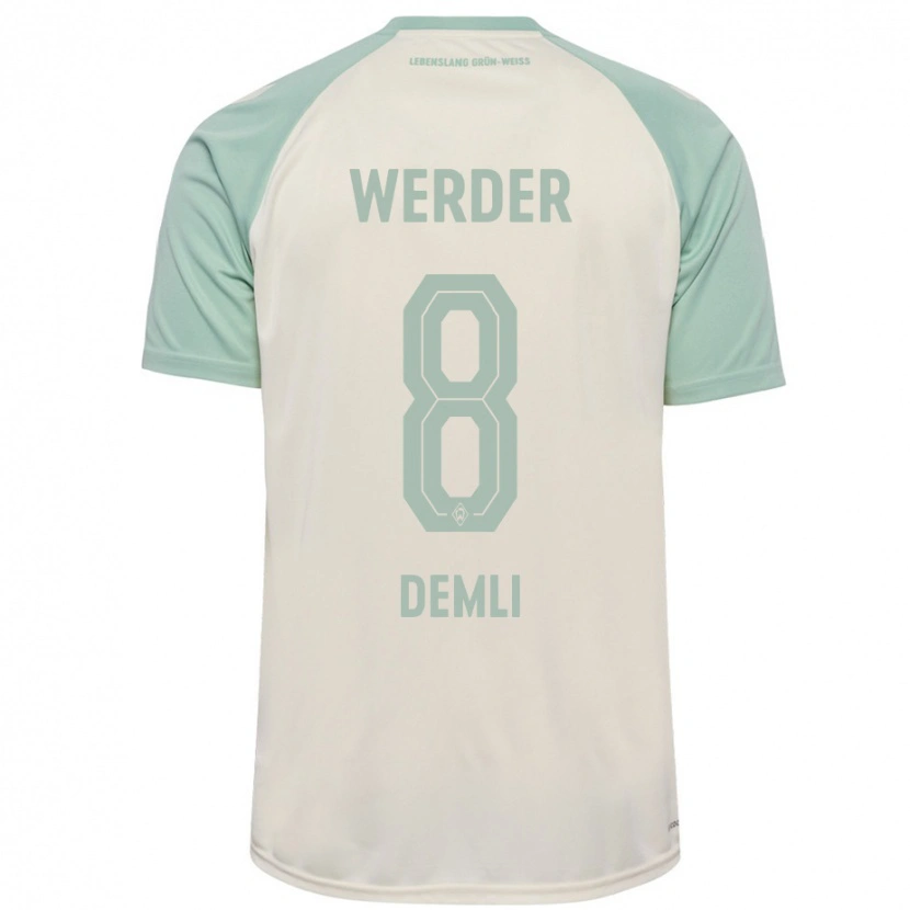 Danxen Niño Camiseta Barzan Demli #8 Blanquecino Verde Claro 2ª Equipación 2024/25 La Camisa México