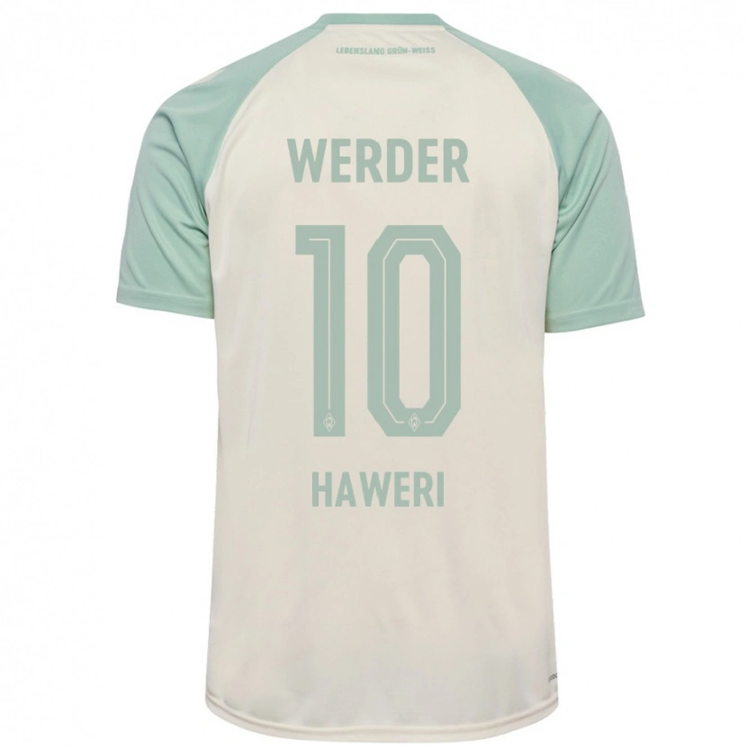 Danxen Niño Camiseta Adrian Haweri #10 Blanquecino Verde Claro 2ª Equipación 2024/25 La Camisa México