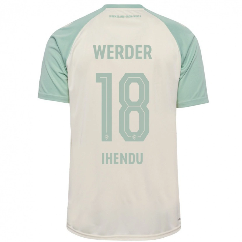 Danxen Niño Camiseta Daniel Ihendu #18 Blanquecino Verde Claro 2ª Equipación 2024/25 La Camisa México