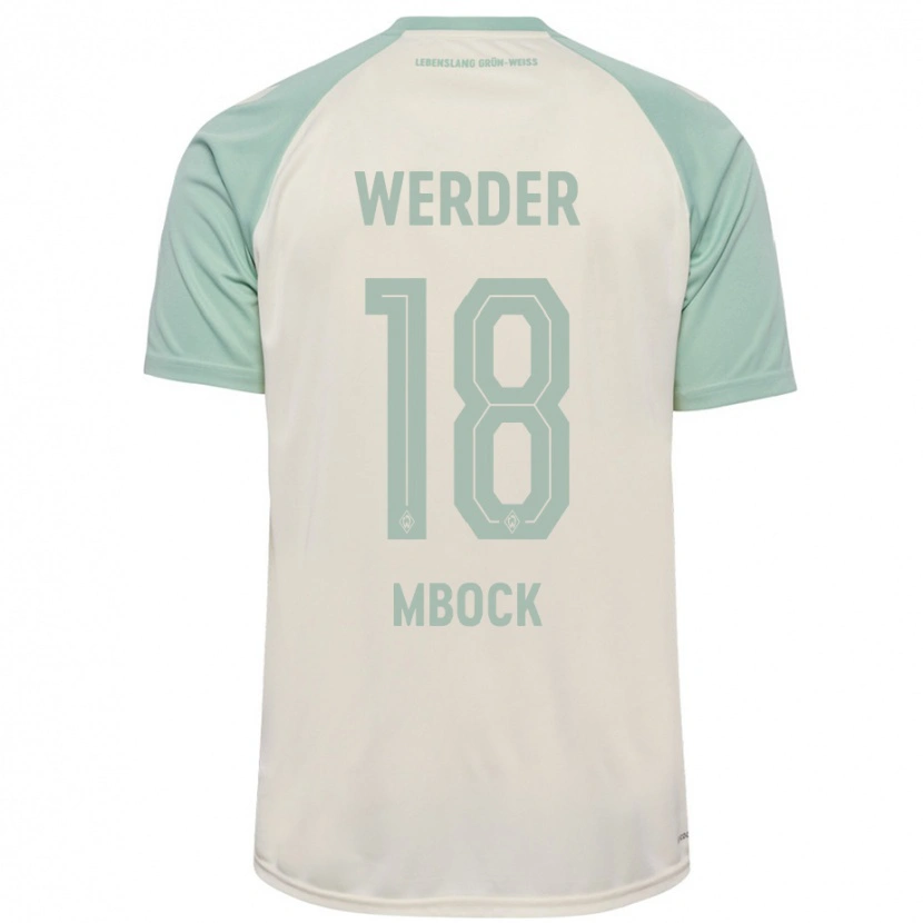 Danxen Niño Camiseta Princewill Mbock #18 Blanquecino Verde Claro 2ª Equipación 2024/25 La Camisa México