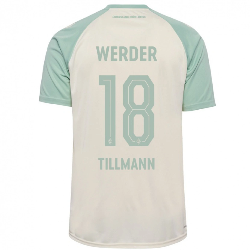 Danxen Niño Camiseta Felix Tillmann #18 Blanquecino Verde Claro 2ª Equipación 2024/25 La Camisa México
