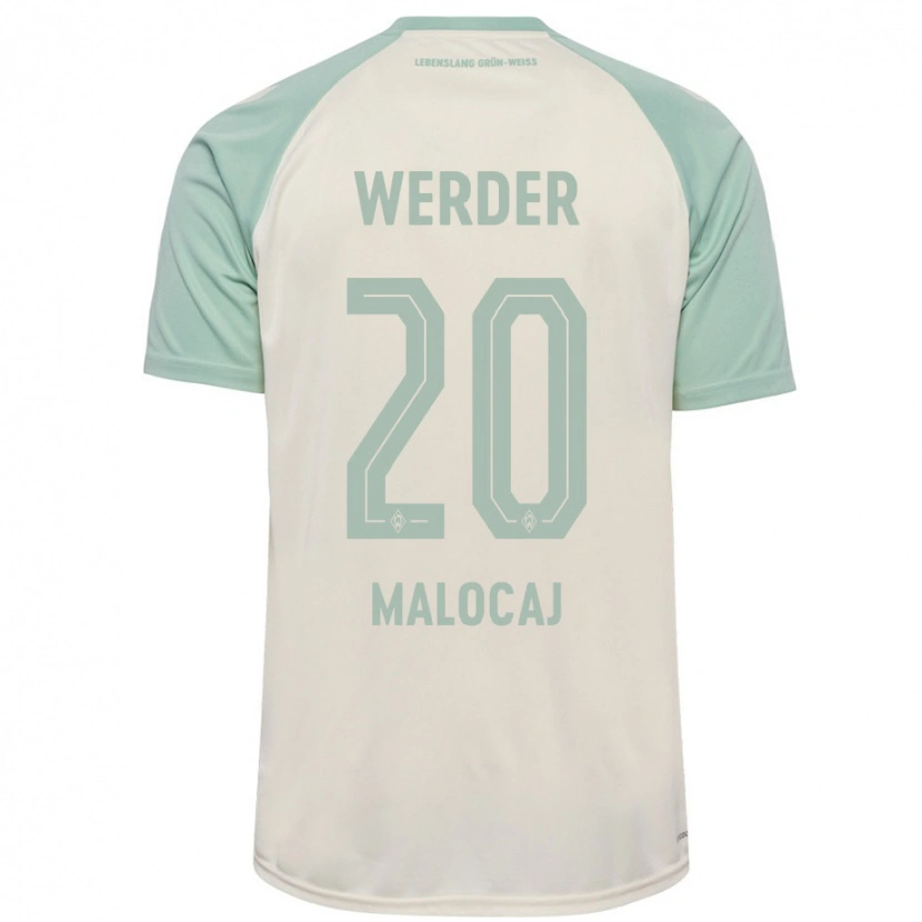 Danxen Niño Camiseta Edinjo Malocaj #20 Blanquecino Verde Claro 2ª Equipación 2024/25 La Camisa México