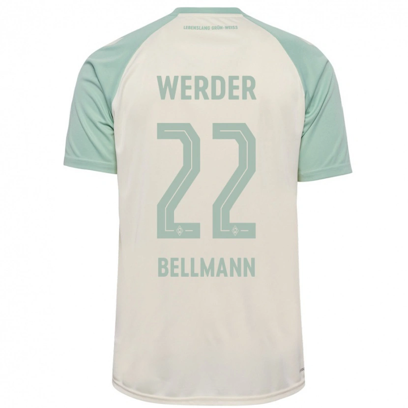 Danxen Niño Camiseta Paul Bellmann #22 Blanquecino Verde Claro 2ª Equipación 2024/25 La Camisa México